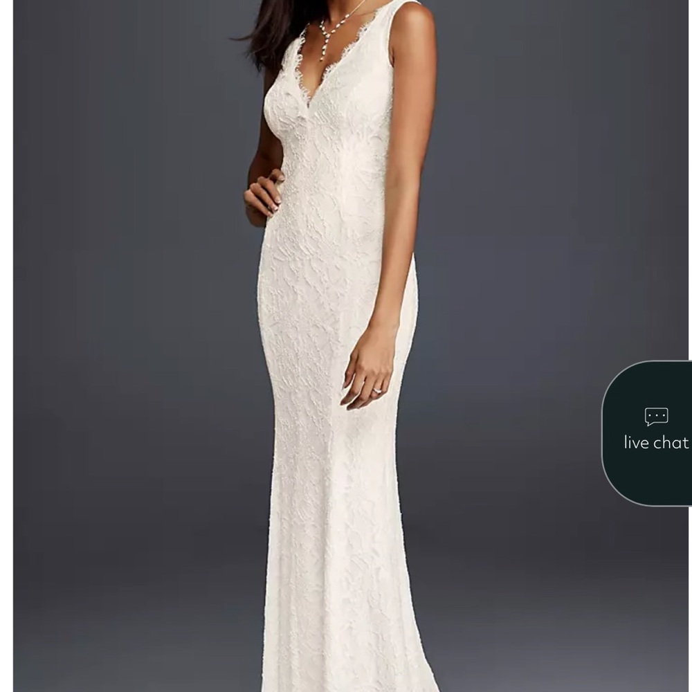 Adrianna Papell Ivory Lace Wedding Dress